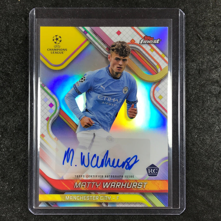 2024-25 Topps Finest UEFA Club Comp MATTY WARHURST Rookie Auto Refractor #MW
