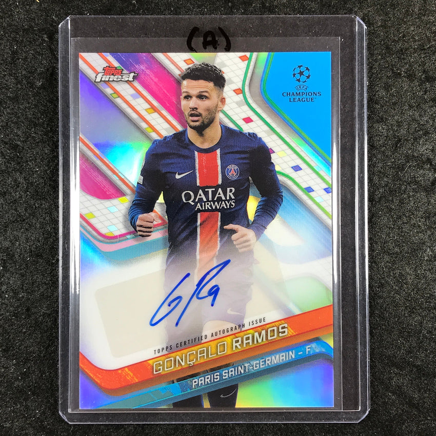 2024-25 Topps Finest UEFA Club Comp GONCALO RAMOS Base Auto Refractor #GR (A)
