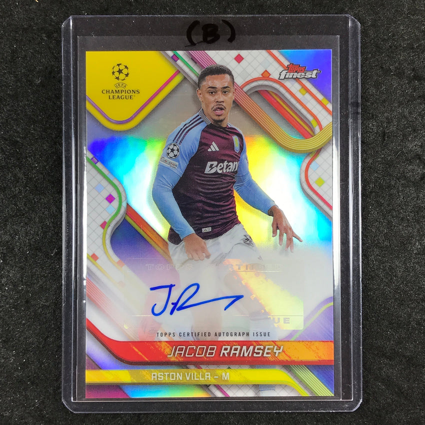 2024-25 Topps Finest UEFA Club Comp JACOB RAMSEY Base Auto Refractor #RA (B)
