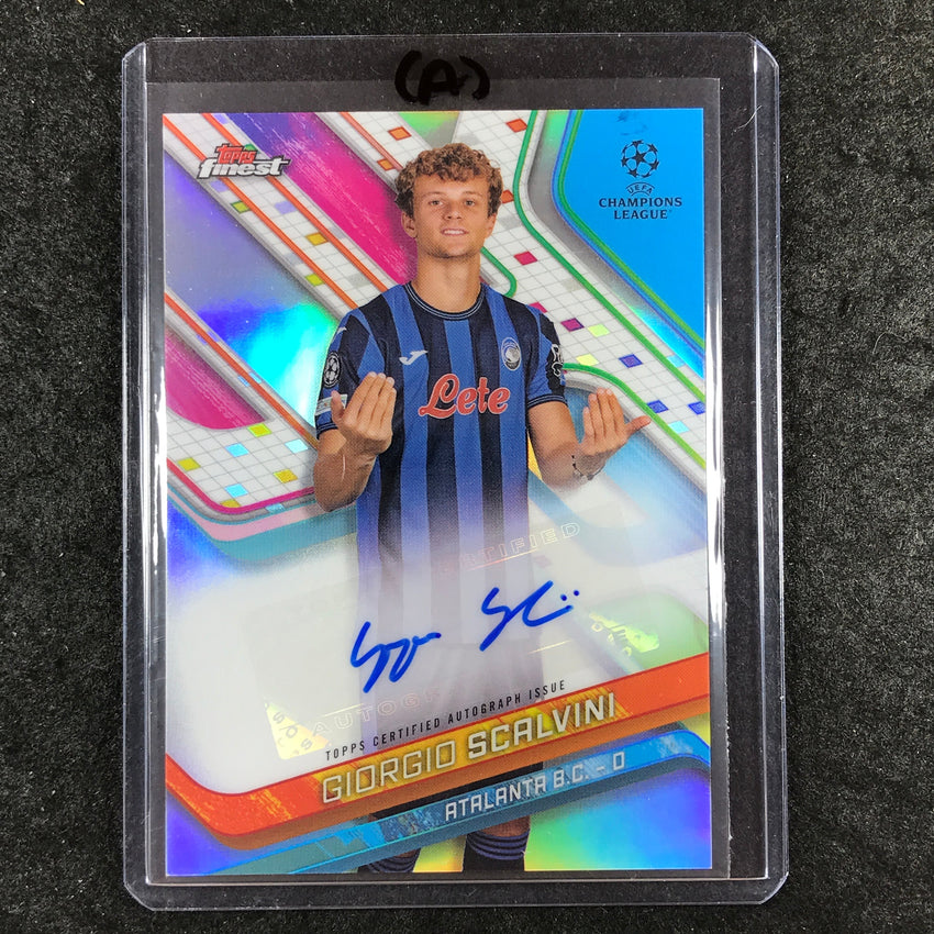2024-25 Topps Finest UEFA Club Comp GIORGIO SCALVINI Base Auto Refractor #SI (A)