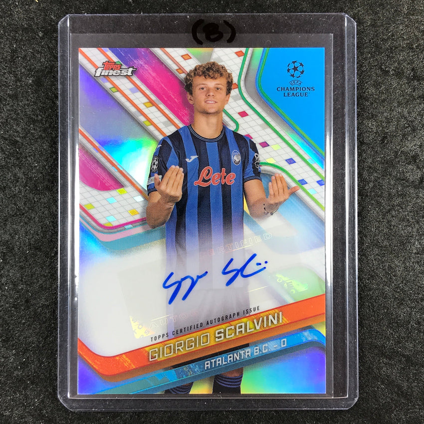 2024-25 Topps Finest UEFA Club Comp GIORGIO SCALVINI Base Auto Refractor #SI (B)