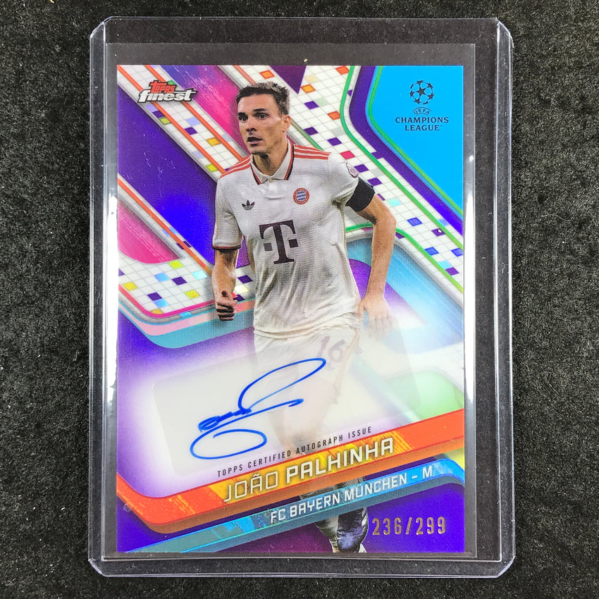 2024-25 Topps Finest UEFA Club Comp JOAO PALHINHA Base Auto Purple 236/299