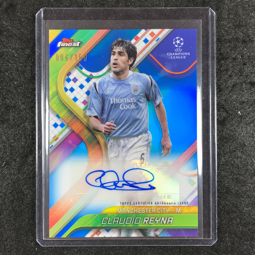 2024-25 Topps Finest UEFA Club Comp CLAUDIO REYNA Base Auto Blue 6/150