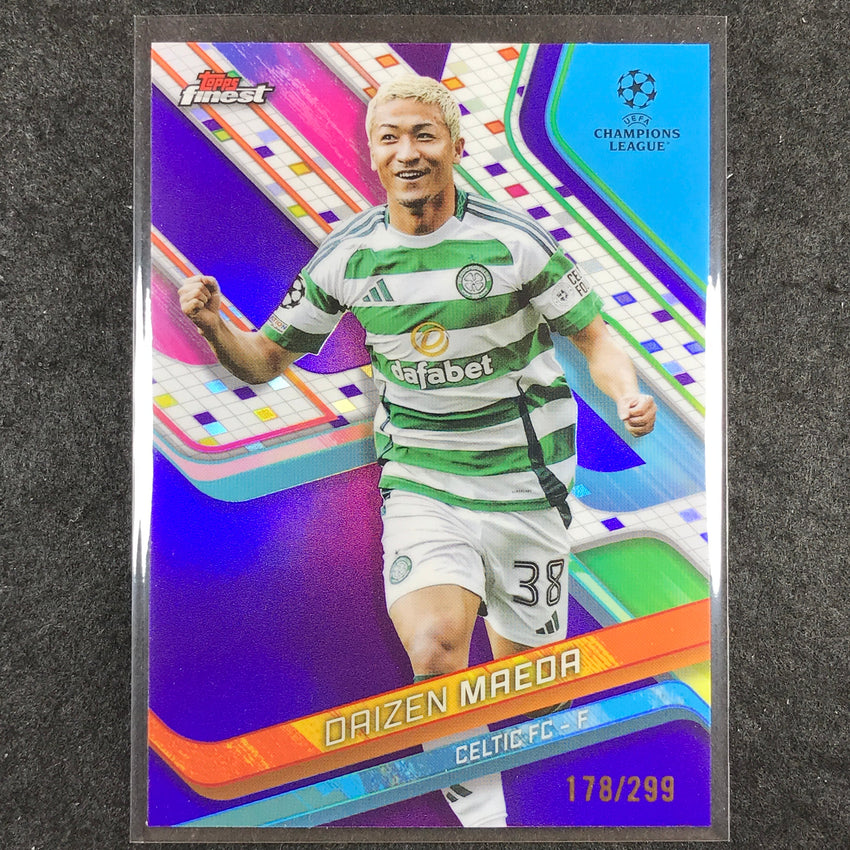 2024-25 Topps Finest UEFA Club Comp DAIZEN MAEDA Base Purple /299 #111