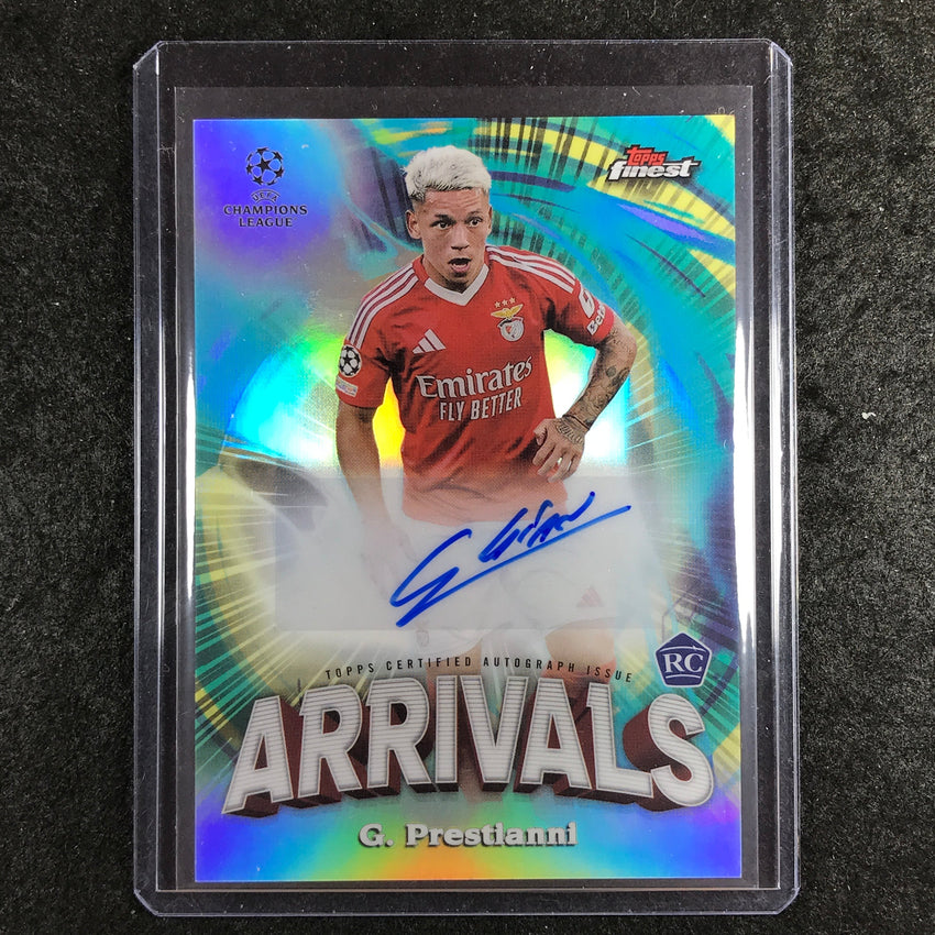 2024-25 Topps Finest UEFA Club Comp GIANLUCA PRESTIANNI Arrivals Rookie Auto #GP