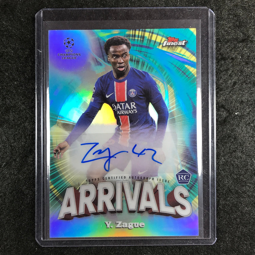 2024-25 Topps Finest UEFA Club Comp YORAM ZAGUE Arrivals Rookie Auto #YZ