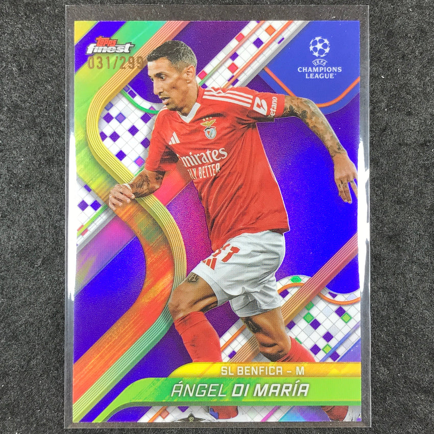2024-25 Topps Finest UEFA Club Comp ANGEL DI MARIA Base Purple /299 #126
