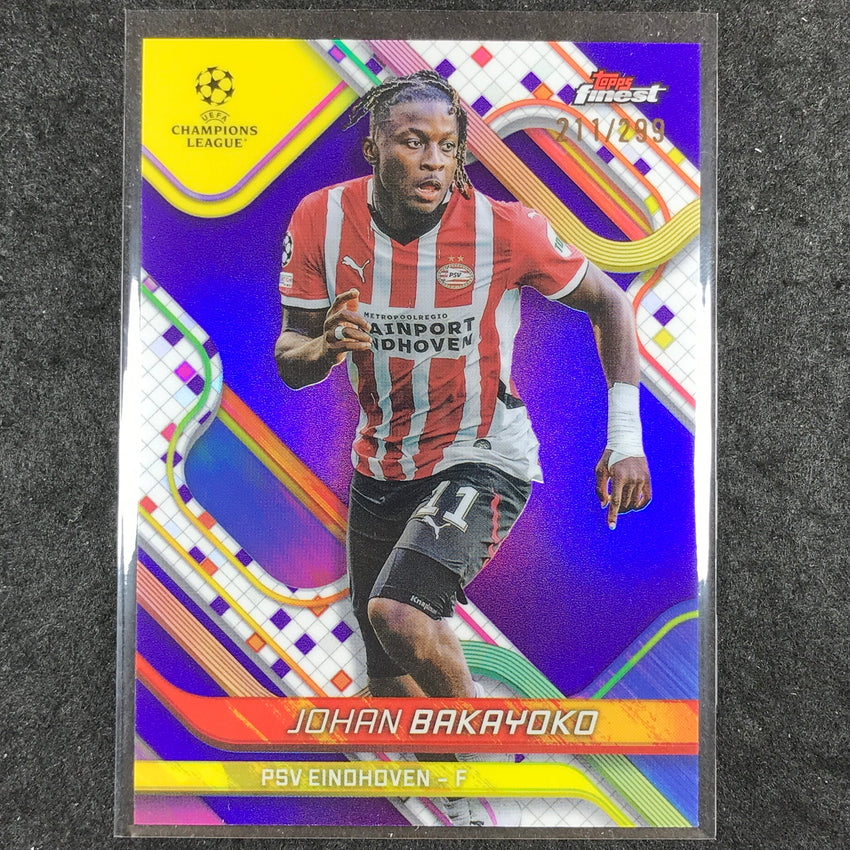 2024-25 Topps Finest UEFA Club Comp JOHAN BAKAYOKO Base Purple /299 #149