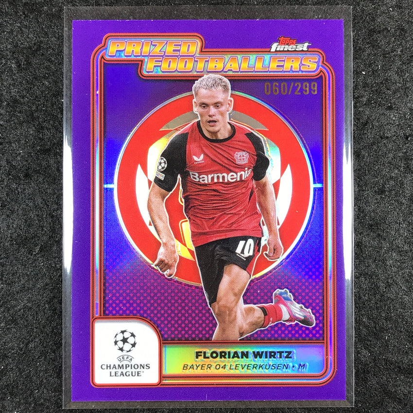 2024-25 Finest UEFA Club Comp FLORIAN WIRTZ Prized Footballers Purple /299 #11