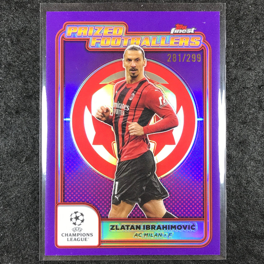 2024-25 Finest UEFA Club Comp ZLATAN IBRAHIMOVIC Prized Footballers Purple /299