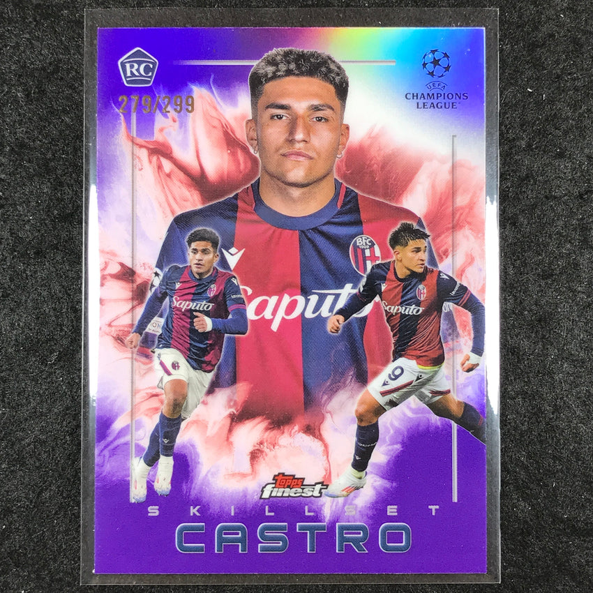 2024-25 Finest UEFA Club Comp SANTIAGO CASTRO Skillset Rookie Purple /299 #5