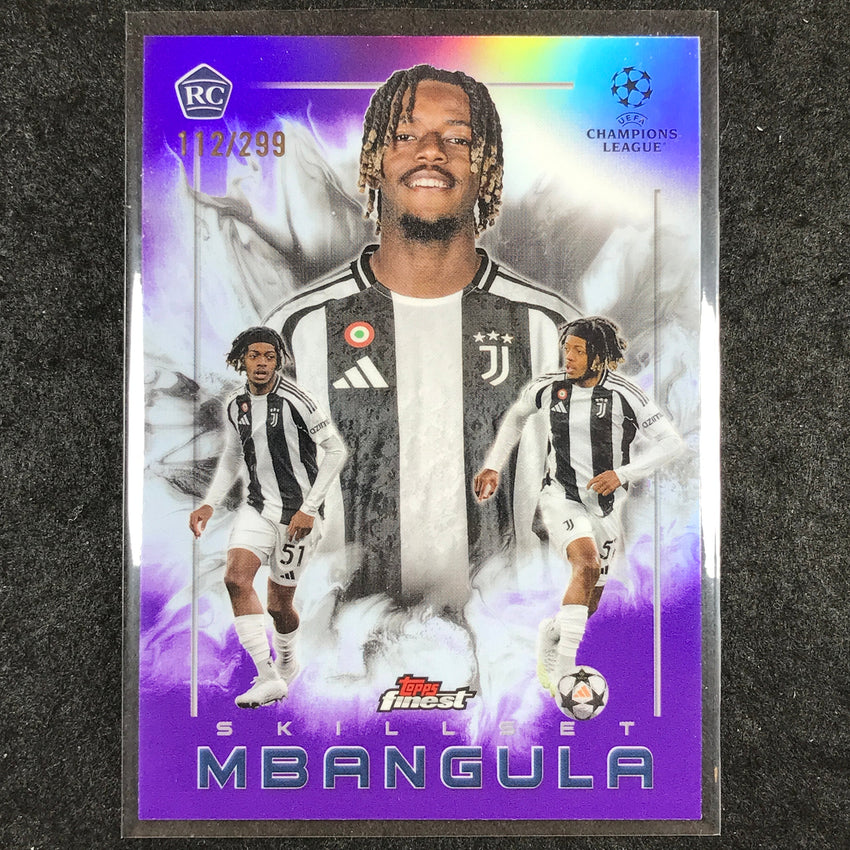 2024-25 Finest UEFA Club Comp SAMUEL MBANGULA Skillset Rookie Purple /299 #8