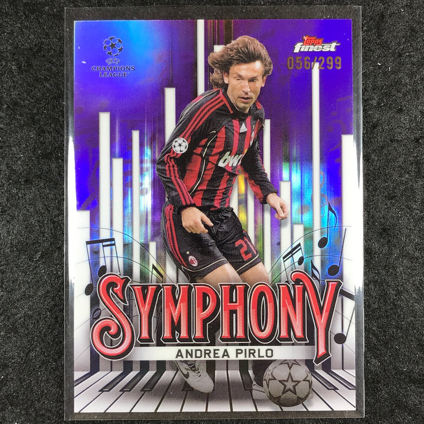 2024-25 Topps Finest UEFA Club Comp ANDREA PIRLO Symphony Purple /299 #4