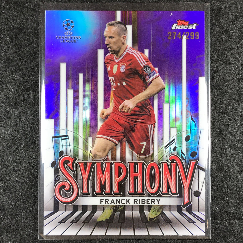 2024-25 Topps Finest UEFA Club Comp FRANCK RIBERY Symphony Purple /299 #5