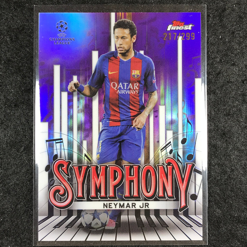 2024-25 Topps Finest UEFA Club Comp NEYMAR JR Symphony Purple /299 #16
