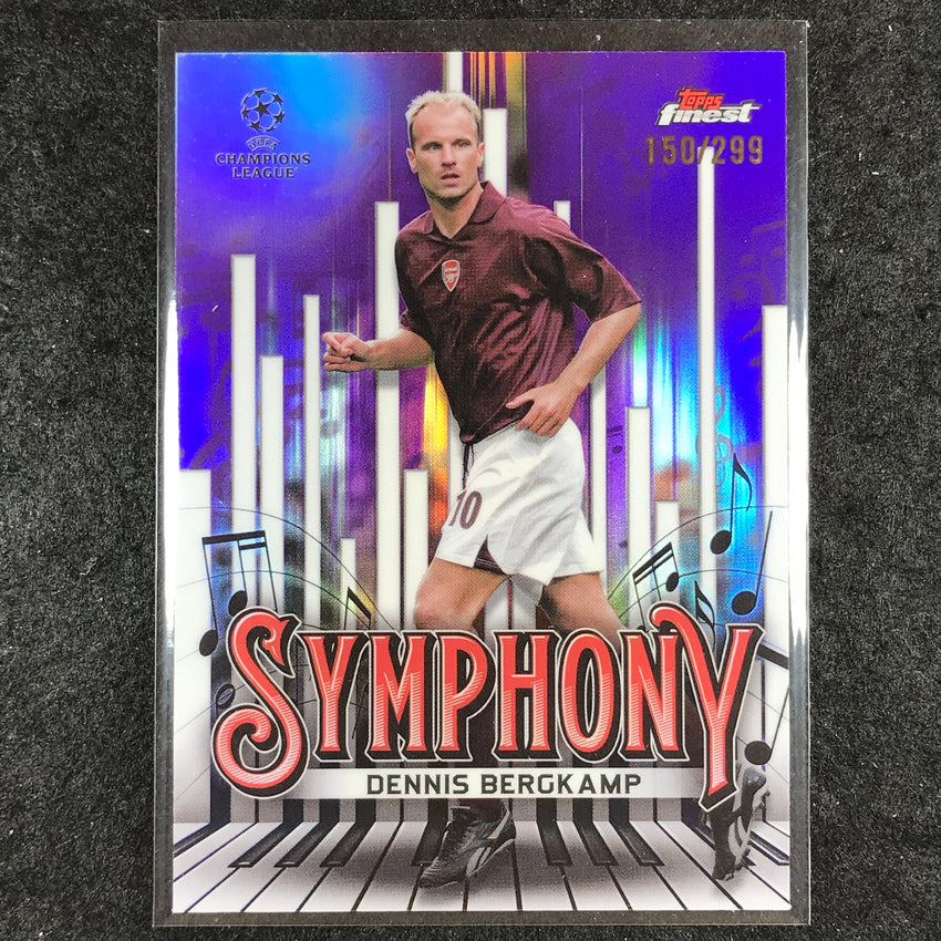 2024-25 Topps Finest UEFA Club Comp DENNIS BERGKAMP Symphony Purple /299 #21