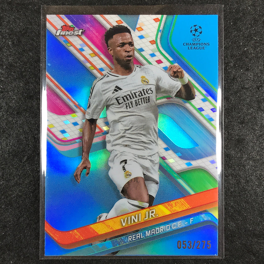 2024-25 Topps Finest UEFA Club Comp VINI JR. Sky Blue /275 #7
