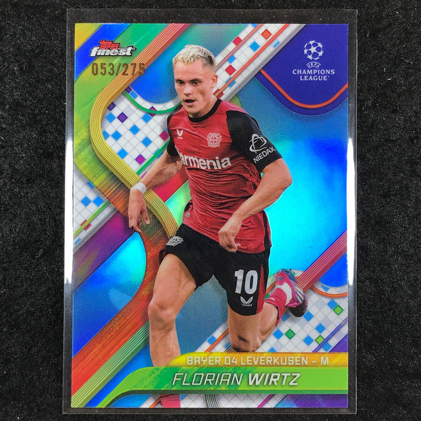 2024-25 Topps Finest UEFA Club Comp FLORIAN WIRTZ Sky Blue /275 #27