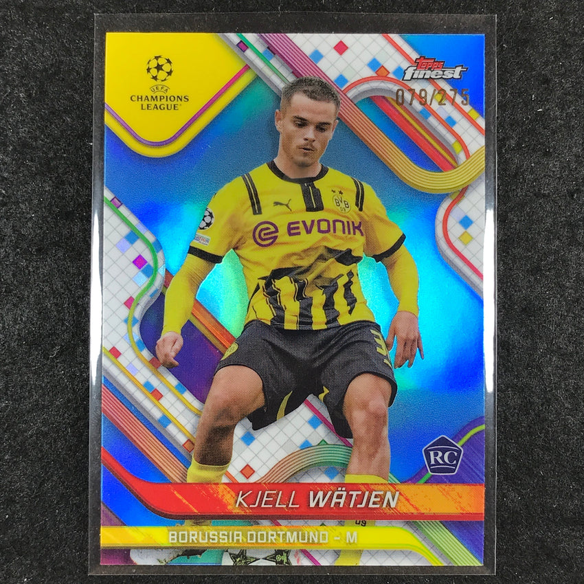2024-25 Topps Finest UEFA Club Comp KJELL WATJEN Rookie Sky Blue /275 #38