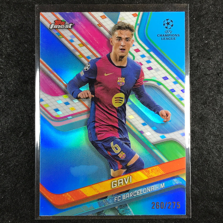 2024-25 Topps Finest UEFA Club Comp GAVI Sky Blue /275 #45