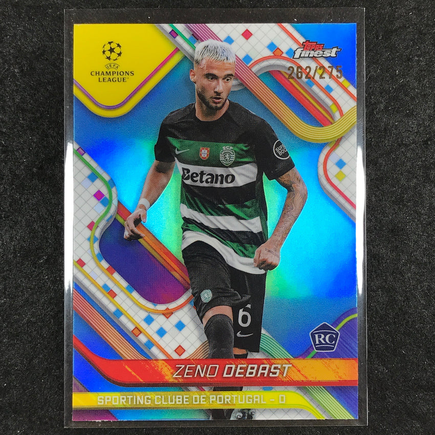 2024-25 Topps Finest UEFA Club Comp ZENO DEBAST Rookie Sky Blue /275 #48