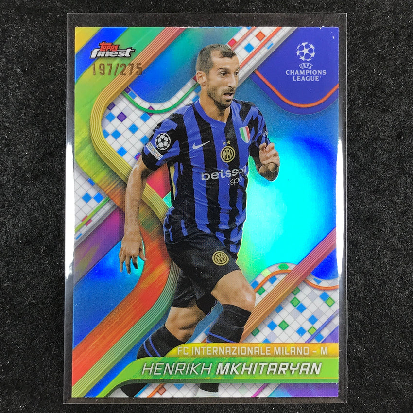 2024-25 Topps Finest UEFA Club Comp HENRIKH MKHITARYAN Sky Blue /275 #106