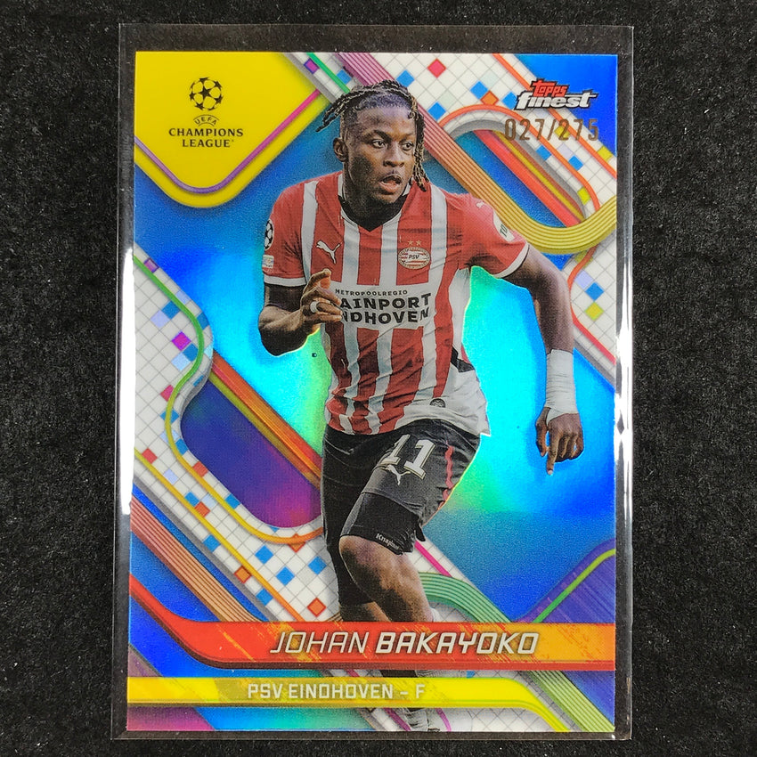 2024-25 Topps Finest UEFA Club Comp JOHAN BAKAYOKO Sky Blue /275 #149