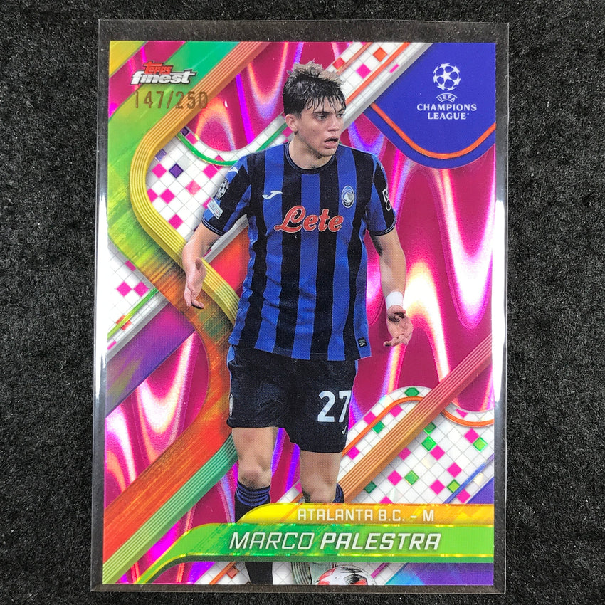 2024-25 Topps Finest UEFA Club Comp MARCO PALESTRA Pink RayWave /250 #21