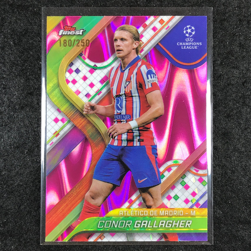 2024-25 Topps Finest UEFA Club Comp CONOR GALLAGHER Pink RayWave /250 #36