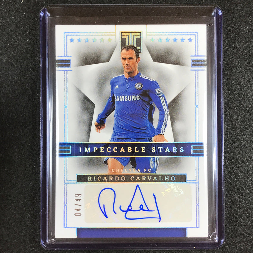 2022-23 Impeccable Epl Ricardo Carvalho Impeccable Stars Auto Holo Silver 4/49