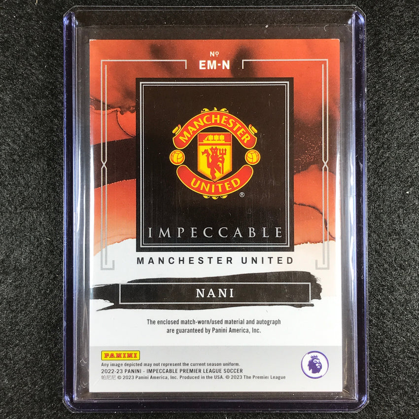 2022-23 Impeccable Epl Nani Extravagance Memorabilia Relic Auto Silver 10/10