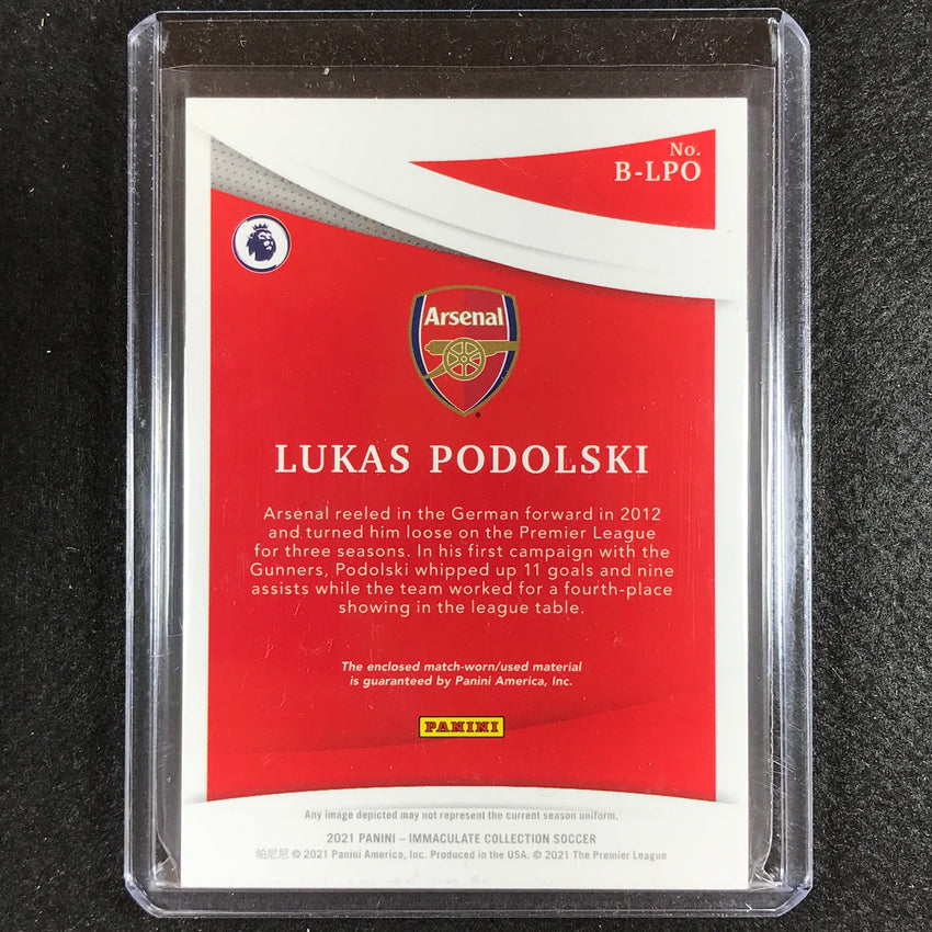 2021 Immaculate Lukas Podolski Brilliance Jersey Relic Patch Platinum 1/1