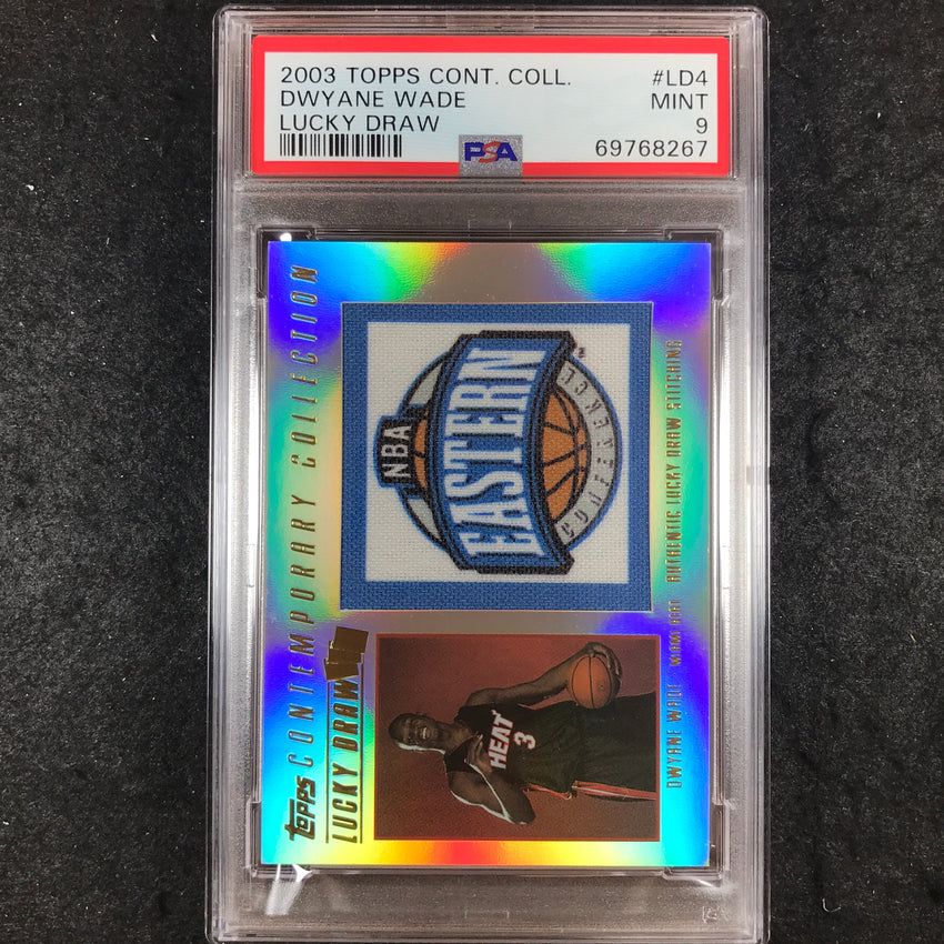 2003 Topps Contemporary DWYANE WADE Rookie Lucky Draw 173/175 #LD4 PSA 9 (267)
