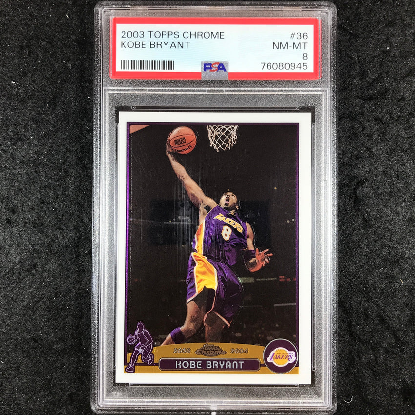 2003 Topps Chrome KOBE BRYANT #36 PSA 8 (945)