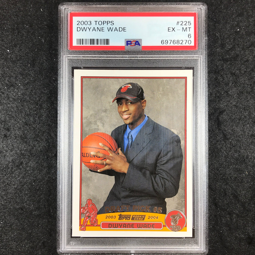 2003 Topps DWYANE WADE Rookie #225 PSA 6 (270)