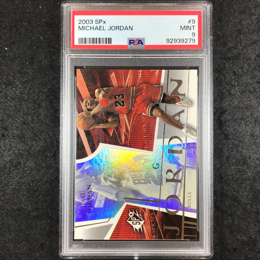 2003 SPx MICHAEL JORDAN #9 PSA 9 (279)
