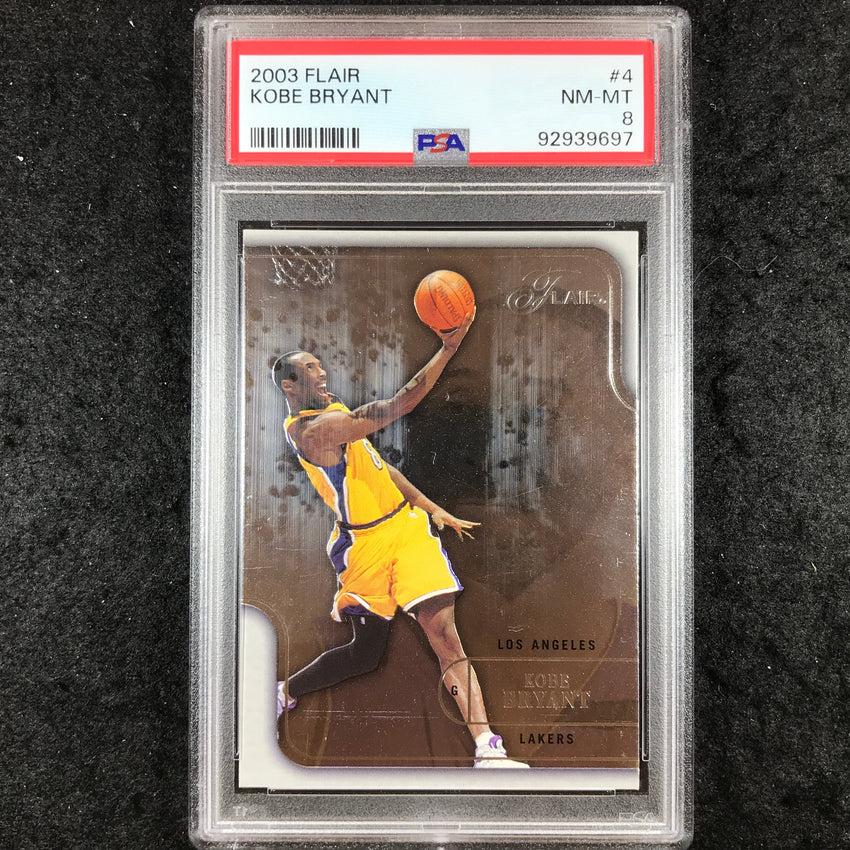 2003 Flair KOBE BRYANT #4 PSA 8 (697)
