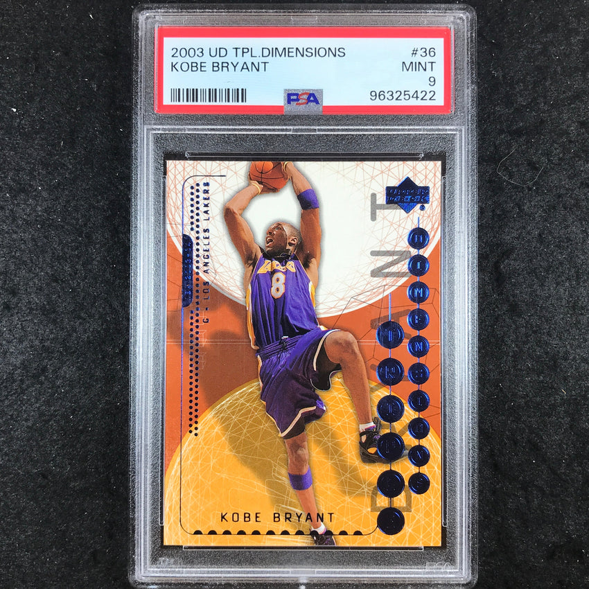 2003 UD Triple Dimensions KOBE BRYANT #36 PSA 9 (422)