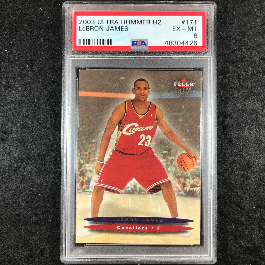 2003 Ultra Hummer H2 LEBRON JAMES Rookie #171 PSA 6 (426)