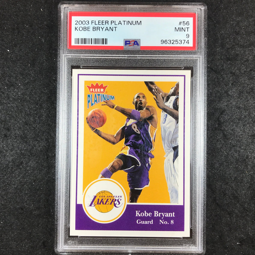 2003 Fleer Platinum KOBE BRYANT #56 PSA 9 (374)
