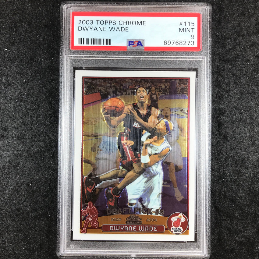 2003 Topps Chrome DWYANE WADE Rookie #115 PSA 9 (273)