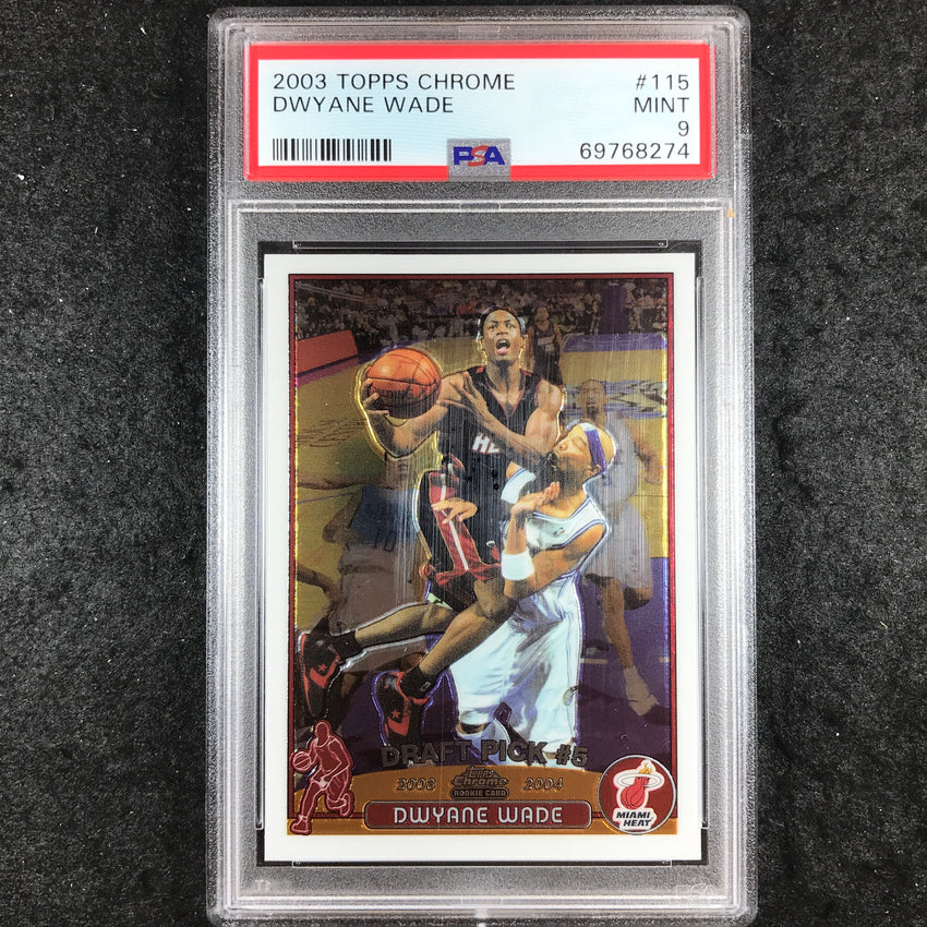 2003 Topps Chrome DWYANE WADE Rookie #115 PSA 9 (274)