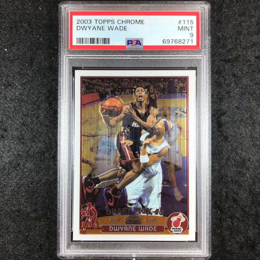 2003 Topps Chrome DWYANE WADE Rookie #115 PSA 9 (271)
