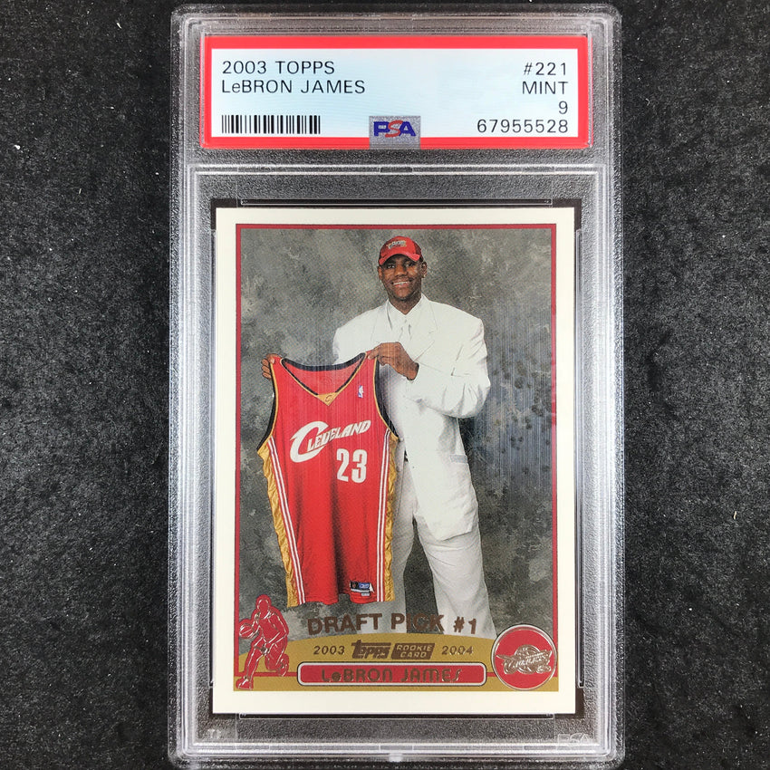 2003 Topps LEBRON JAMES Rookie #221 PSA 9 (528)