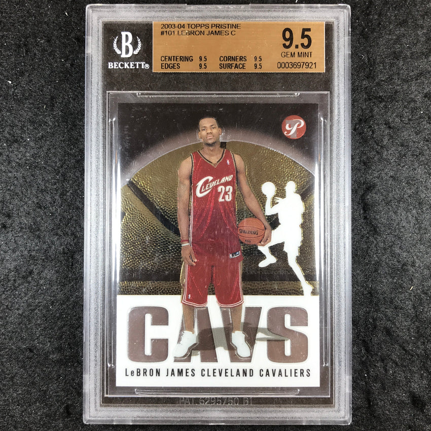 topps pristine lebron james rookie