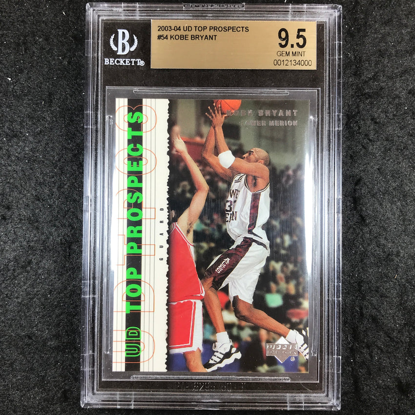 2003-04 UD Top Prospects KOBE BRYANT #54 BGS 9.5 (000)