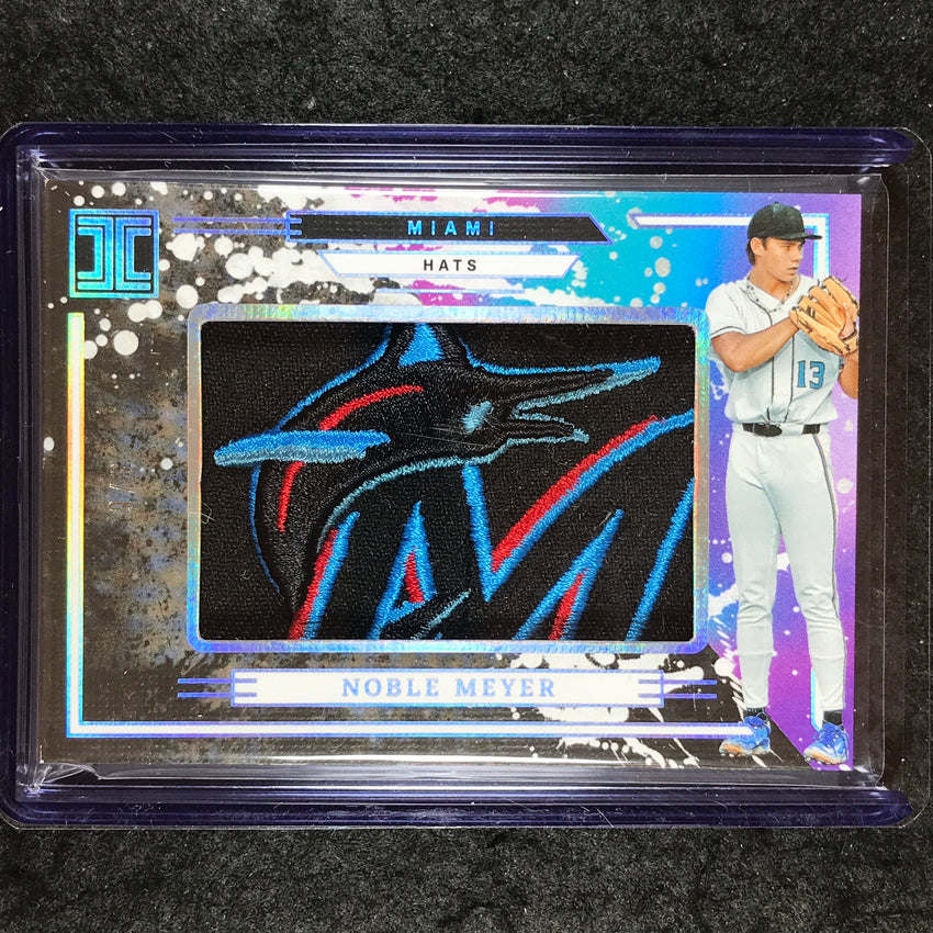 2025 Impeccable Baseball NOBLE MEYER Jumbo Patch Hats Relic 3/6