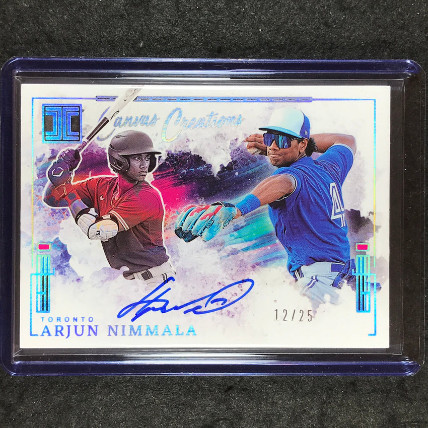 2025 Impeccable Baseball ARJUN NIMMALA Canvas Creations Auto 12/25