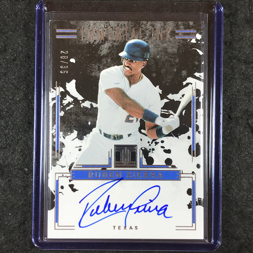 2025 Impeccable Baseball RUBEN SIERRA Immortal Ink Auto 28/35