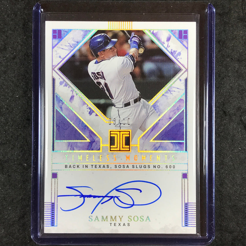 2025 Impeccable Baseball SAMMY SOSA Timeless Moments Auto Gold 3/10